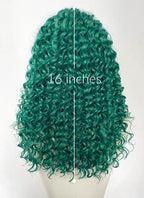 Green Curly Lace Front Synthetic Wig LFK5604