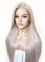 Ash Blonde Straight 13" x 6" Lace Top Kanekalon Synthetic Hair Wig LFS029