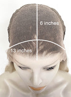Blonde With Dark Roots Wavy 13" x 6" Lace Top Kanekalon Synthetic Hair Wig LFS053