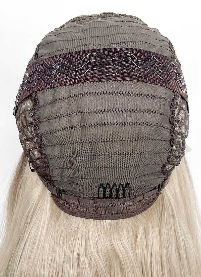 Blonde With Dark Roots Wavy 13" x 6" Lace Top Kanekalon Synthetic Hair Wig LFS053