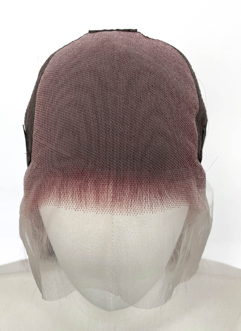 Reddish Purple Straight 13" x 6" Lace Top Kanekalon Synthetic Hair Wig LFS063
