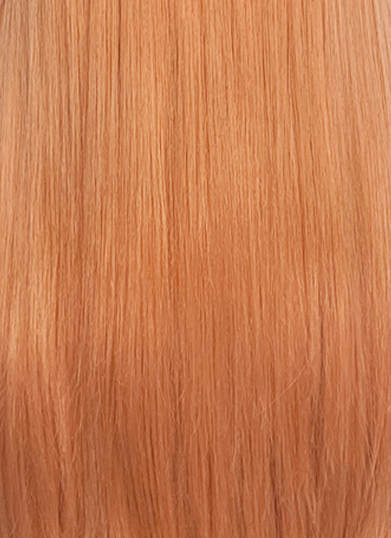Pastel Orange Straight Lace Front Synthetic Wig LN6047
