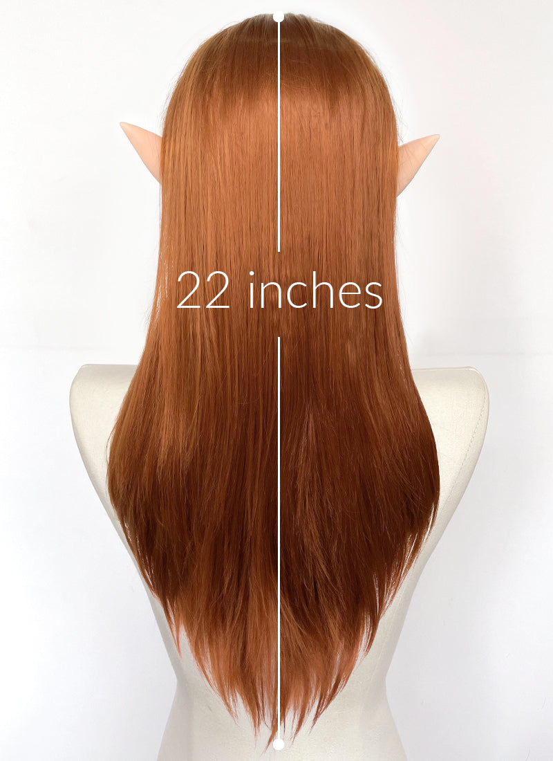 Critical Role The Legend of Vox Machina Keyleth Ginger Straight Lace Front Synthetic Wig LW4022A
