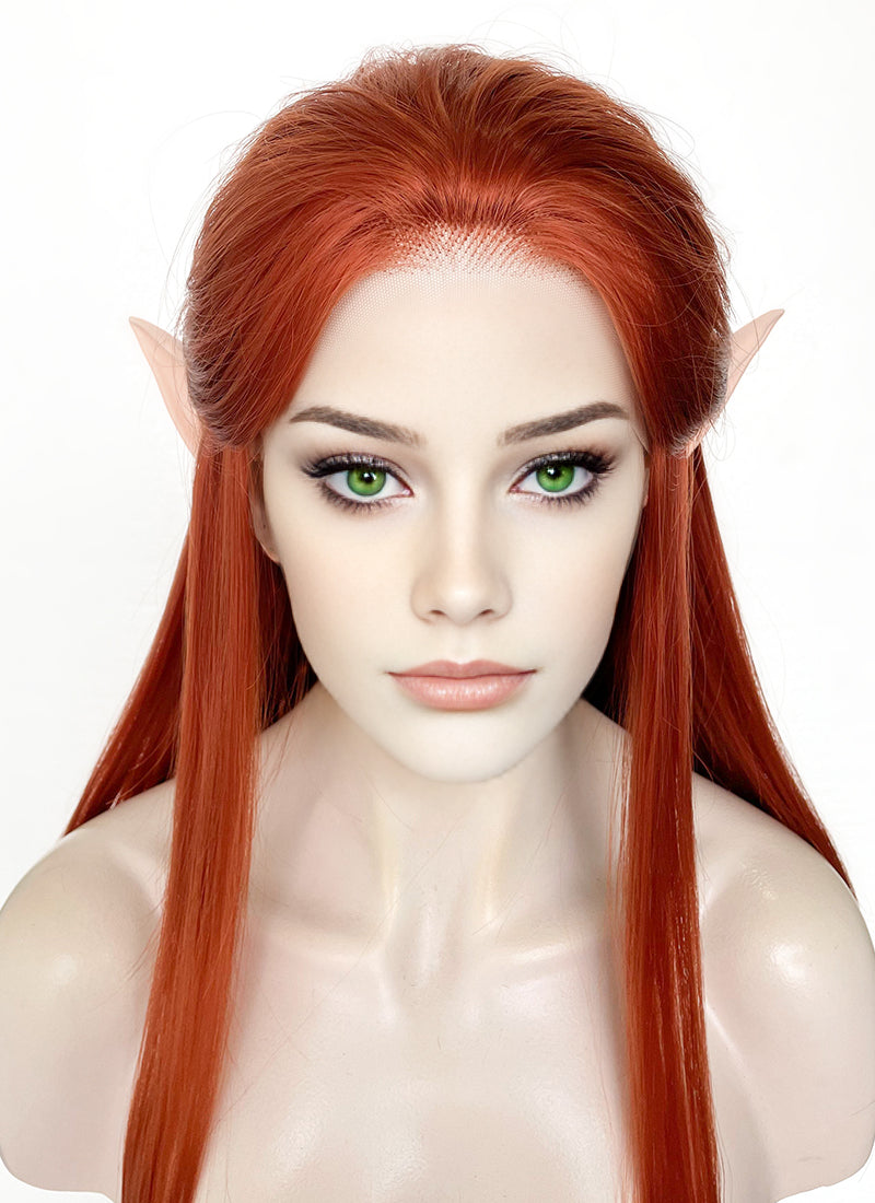 Critical Role The Legend of Vox Machina Keyleth Ginger Straight Lace Front Synthetic Wig LW4022