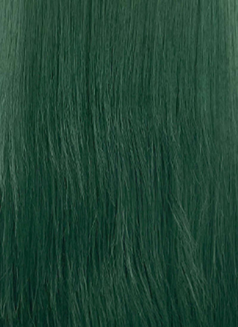 Green Straight Lace Front Synthetic Wig LW4056