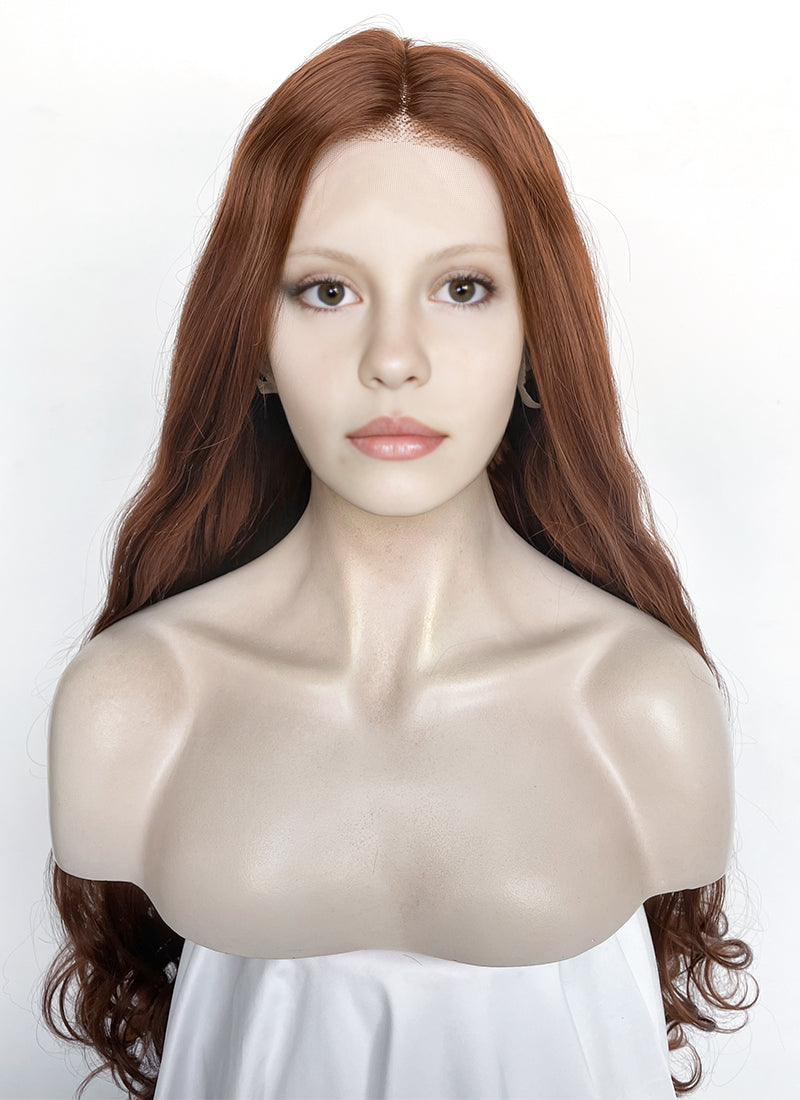 Frankenstein 2025 Elizabeth Harlander Reddish Brown Wavy Lace