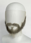 Handmade HD Lace Realistic Grey Beard and Moustache Facial Hair Set MB001