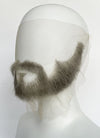 Handmade HD Lace Realistic Grey Beard and Moustache Facial Hair Set MB001
