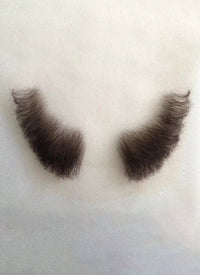 Handmade HD Lace Realistic Brown Sideburns Facial Hair Set MB006