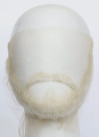 The Witcher 3 Geralt of Rivia Handmade HD Lace Realistic Platinum Blonde Beard and Moustache Facial Hair Set MB011