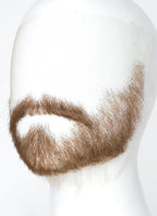 Handmade HD Lace Realistic Brown Beard and Moustache Facial Hair Set MB012