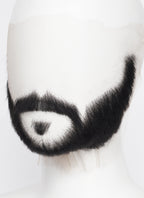 Sonic the Hedgehog Agent stone Handmade HD Lace Realistic Black Long Stubble Beard and Moustache Facial Hair Set MB024