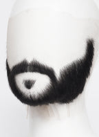Sonic the Hedgehog Agent stone Handmade HD Lace Realistic Black Long Stubble Beard and Moustache Facial Hair Set MB024