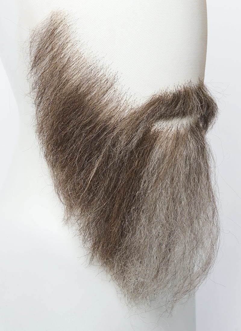 The New Avengers Thunderbolts Red Guardian Alexei Shostakov Handmade HD Lace Realistic Brown Mixed Grey Ducktail Beard and Moustache Facial Hair Set MB041