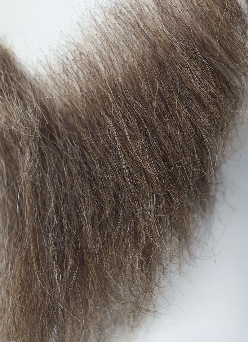 The New Avengers Thunderbolts Red Guardian Alexei Shostakov Handmade HD Lace Realistic Brown Mixed Grey Ducktail Beard and Moustache Facial Hair Set MB041