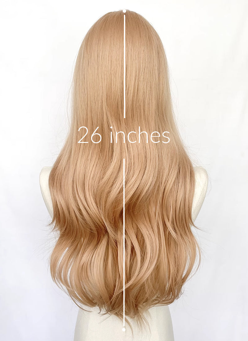 Blonde Wavy Synthetic Hair Wig NL070D