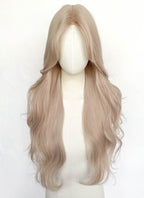 Pale Pink Wavy Synthetic Hair Wig NLCS033