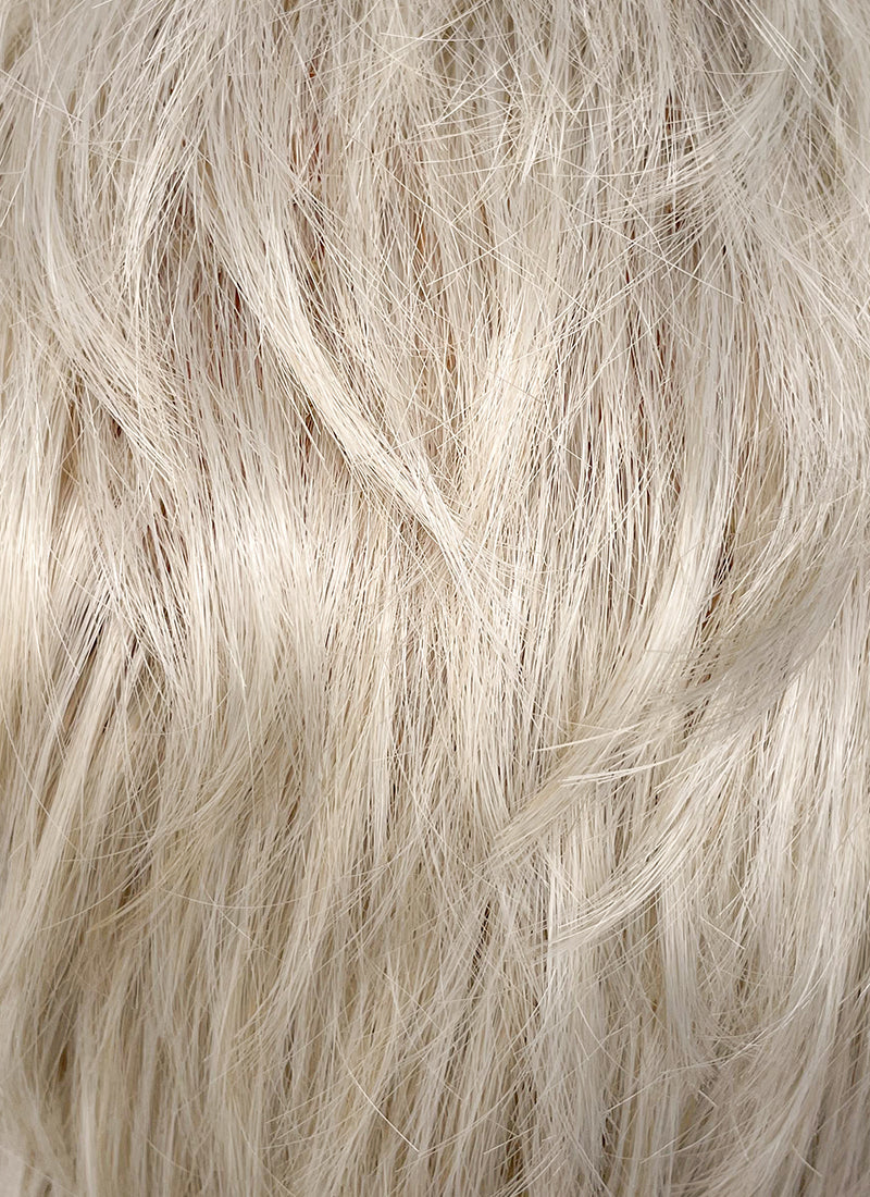 Ash Blonde With Dark Roots Straight Pixie Synthetic Men's Hair Wig NM021