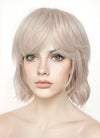 Ash Pinkish Blonde Wavy Synthetic Hair Wig NS431