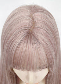 Pastel Pale Plum Straight Synthetic Hair Wig NS546