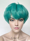 KPop Demon Hunters Saja Boys Baby Green Straight Synthetic Hair Wig TB1761