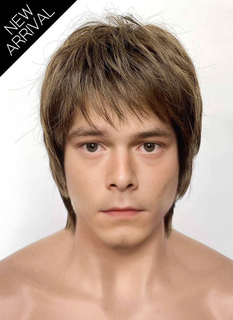 Stranger Things Jonathan Byers Brown Straight Synthetic Men's Wig TB1771A