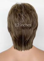 Brown Straight Synthetic Men's Wig NM033