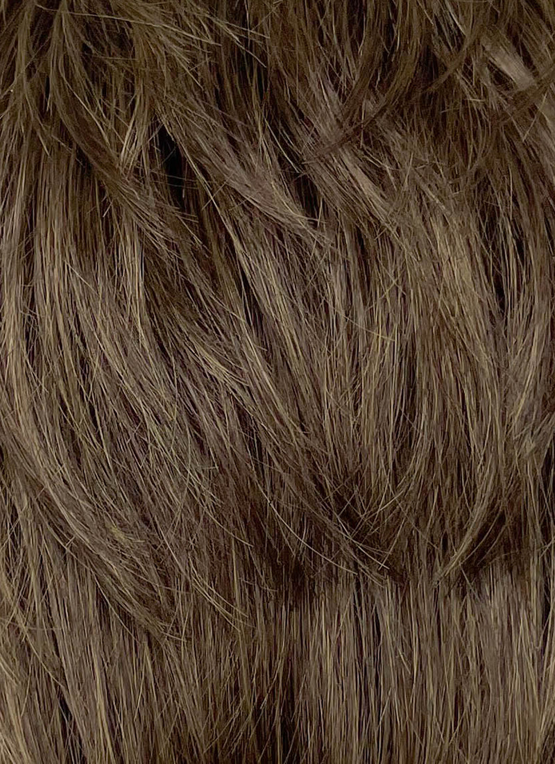 Brown Straight Synthetic Men's Wig NM033