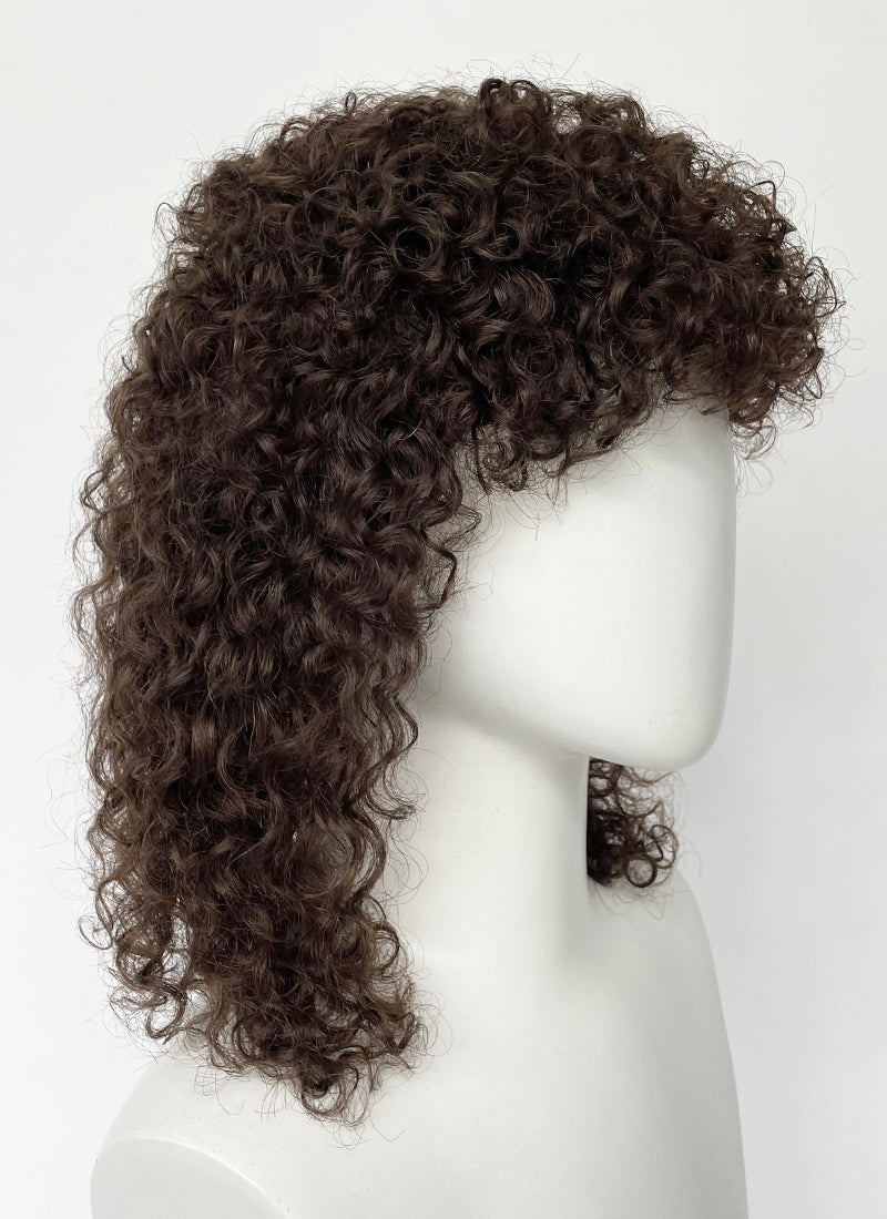 Stranger Things Dustin Henderson Brunette Curly Natural Hair Wig TBH1772