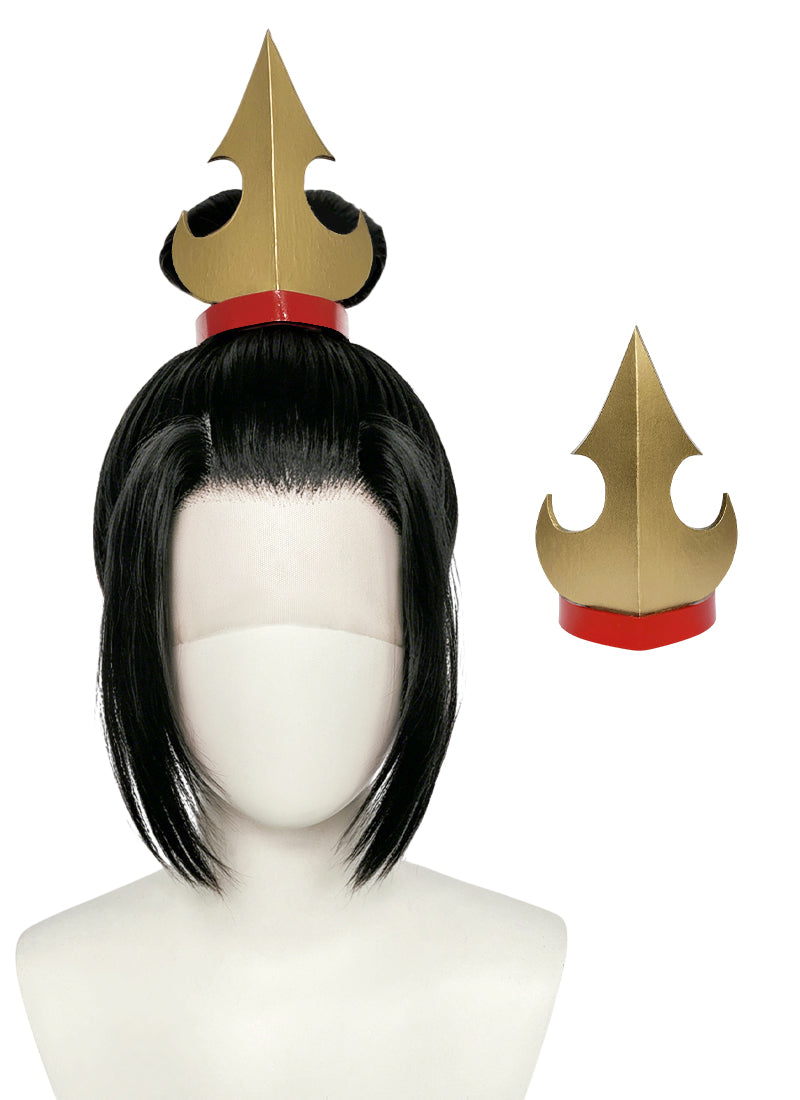 Avatar: The Last Airbender Azula Black Braided Lace Front Synthetic Wig LF2215