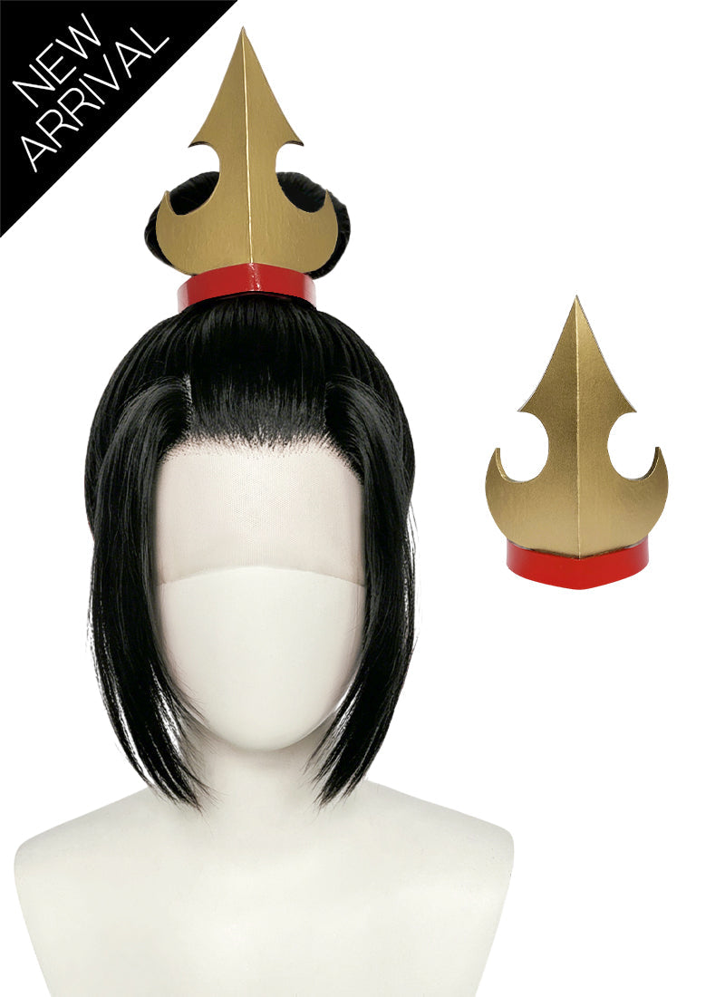 Avatar: The Last Airbender Azula Black Braided Lace Front Synthetic Wig LF2215