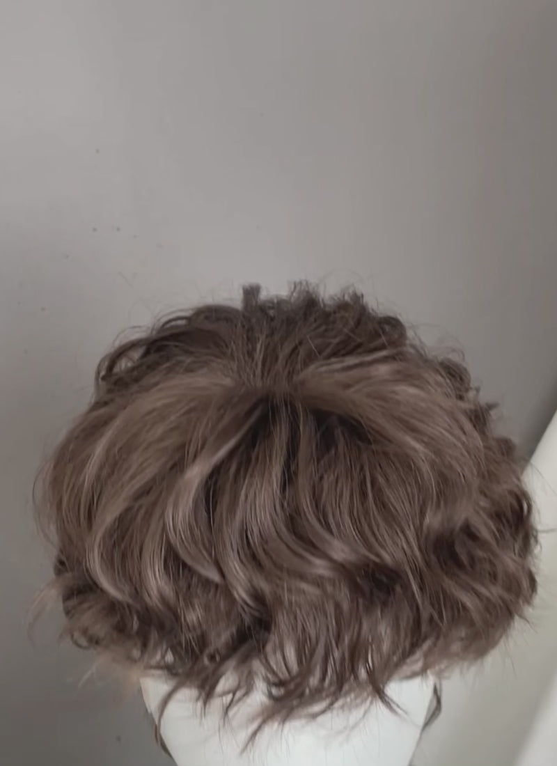 Wednesday Tyler Galpin Brunette Wavy Lace Front Synthetic Men's Wig LF8077