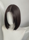Brunette Curtain Bangs Straight Lace Front Synthetic Bob Hair Wig LF3323