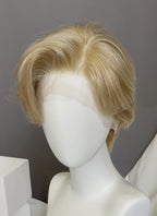 Blonde Straight Lace Front Synthetic Men's Wig LF6148