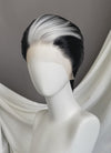 Black And White Straight Lace Front Synthetic Men's Wig LF8030