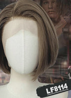 Resident Evil Jill Valentine Brunette Straight Bob Lace Front Synthetic Wig LF8114