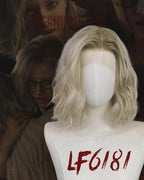 Resident Evil Requiem Grace Ashcrof Ash Blonde With Brown Roots Wavy Lace Front Synthetic Hair Wig LF6181