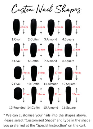 Coffin Press-On Nails FN024