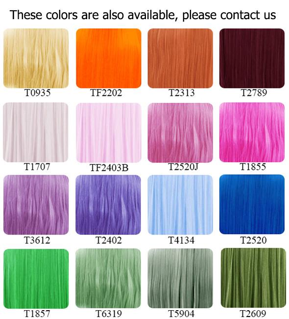18" / 28" / 39" Heat Resistant Synthetic Sewn Hair Weft