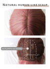 Pink Wavy Bob Synthetic Wig NS063