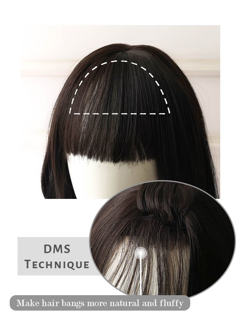 Brunette Straight Bob Synthetic Wig NS077
