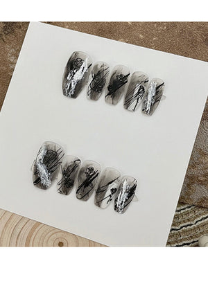 Coffin Press-On Nails FN045