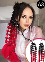 20" Festival Elastic Band Bubble Braid Synthetic Hair Ponytail Extension FP070
