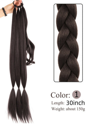 30" Festival Elastic Band Braid Synthetic Hair Ponytail Extension FP071