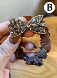 Bow Knot Rhinestone Decor Hair Tie