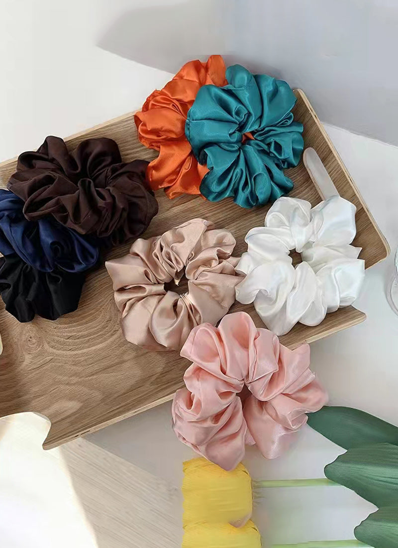 Plain Satin Scrunchie