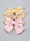 Barbie Plaid Hair Bow Knot Clip FS075