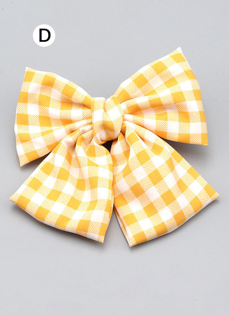 Barbie Plaid Hair Bow Knot Clip FS075