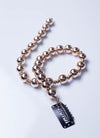 Gold Beads Strand Clip-on Hair Accessories HD001