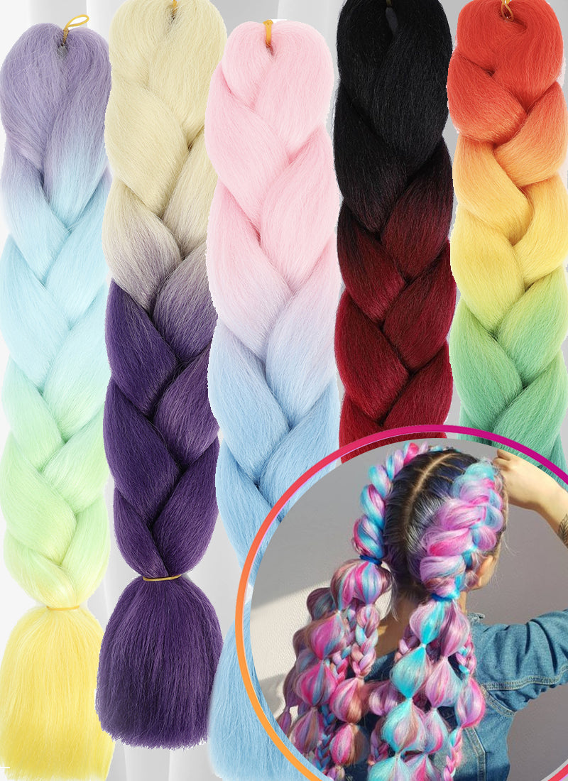 Braided store hair pieces